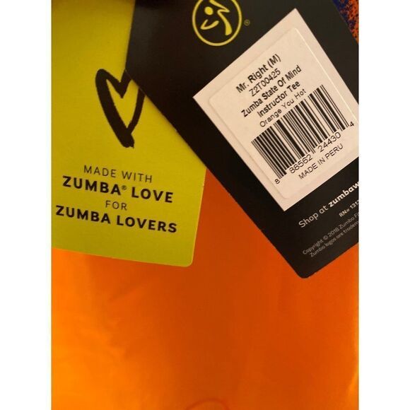NWT Medium Unisex‎ Zumba Instructor T-Shirt - Picture 2 of 3